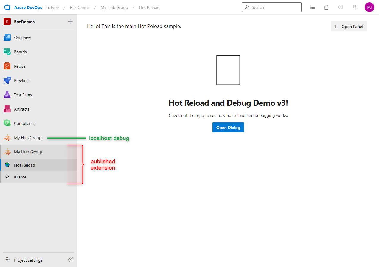 Azure DevOps Extensions Starter