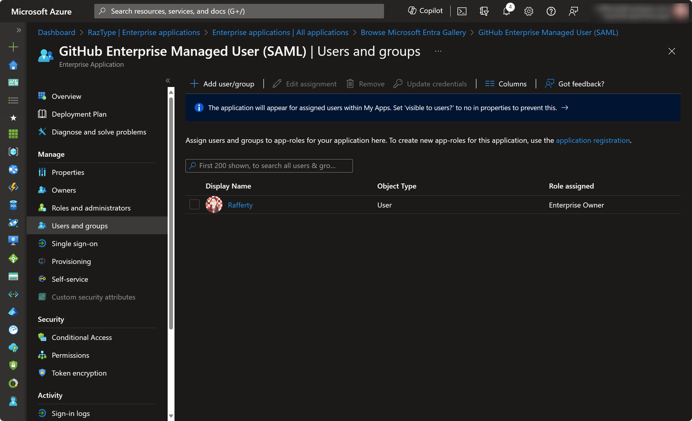 Assign Users and Groups