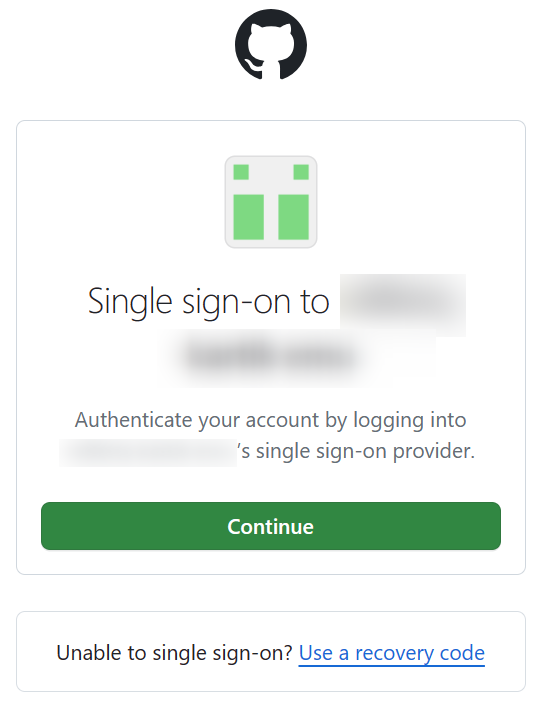 Sign in using a recovery code
