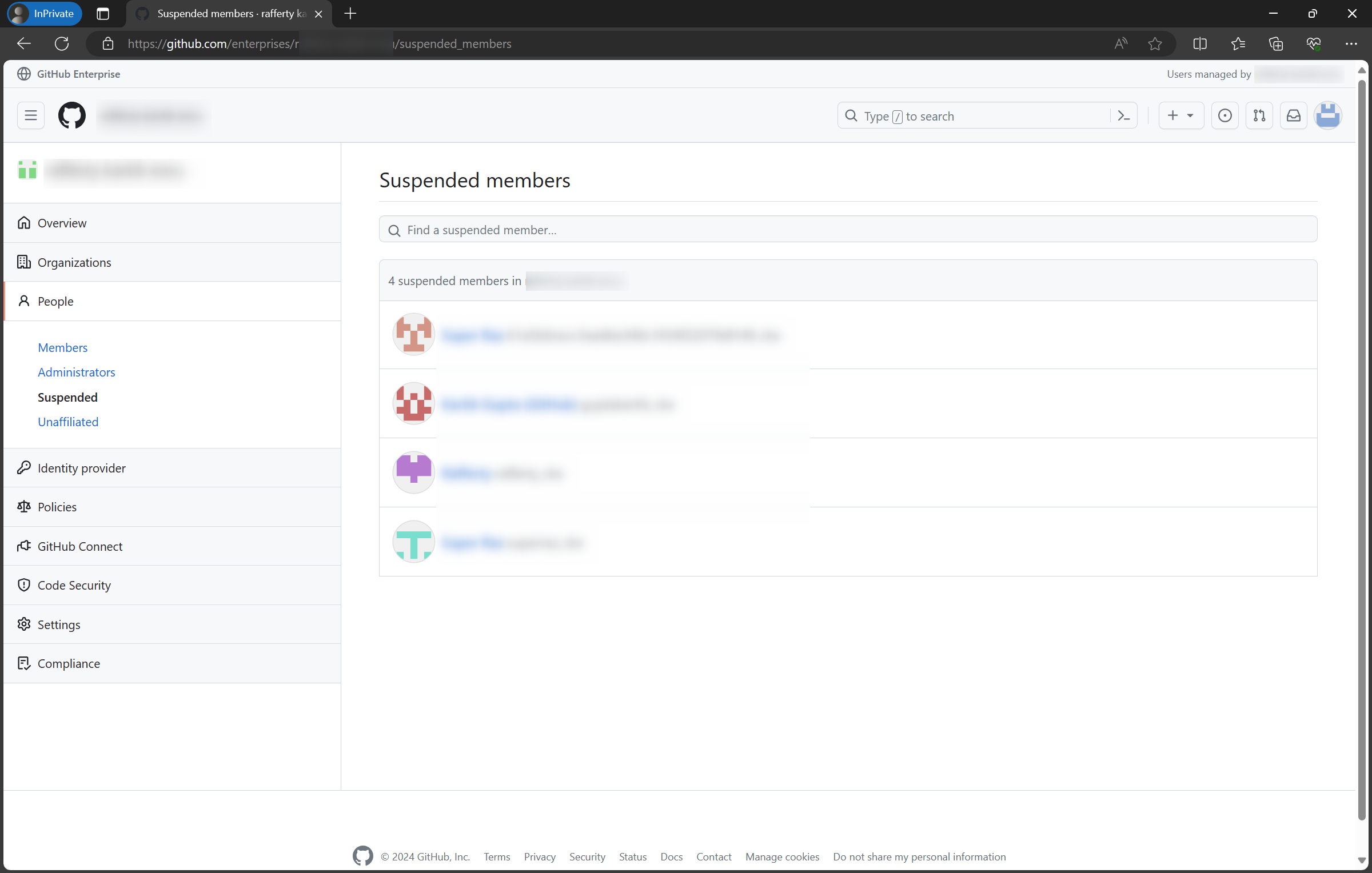 Suspended List